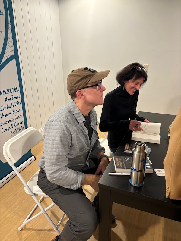 John and Midge signing books at The Novel Neighbor in St. Louis, Missouri